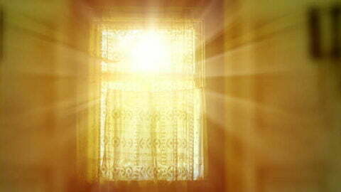 Image of light streaming in through window